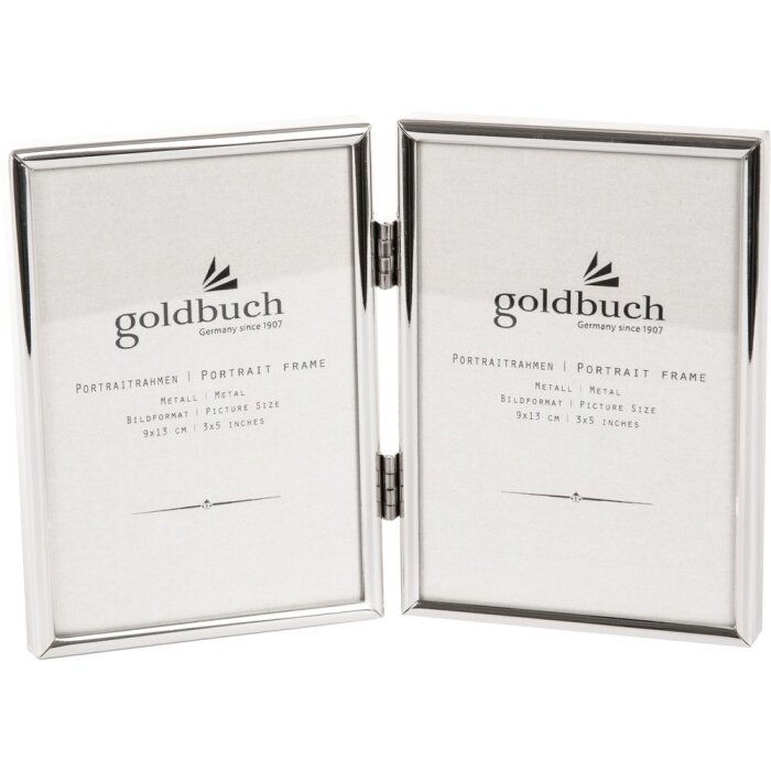 Goldbuch Marco Doble Metal Fino 2 fotos 9x13 cm plata brillo formato retrato