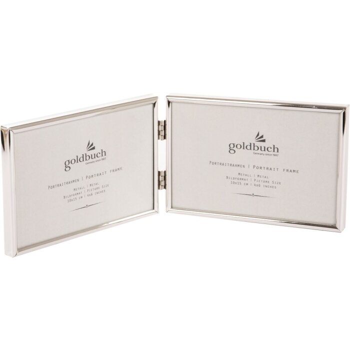 Goldbuch Marco Doble Fino 2 fotos 10x15 cm plata formato apaisado