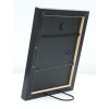 S40JE9 Marco de madera plateado con superficie craquelada marrón oscuro