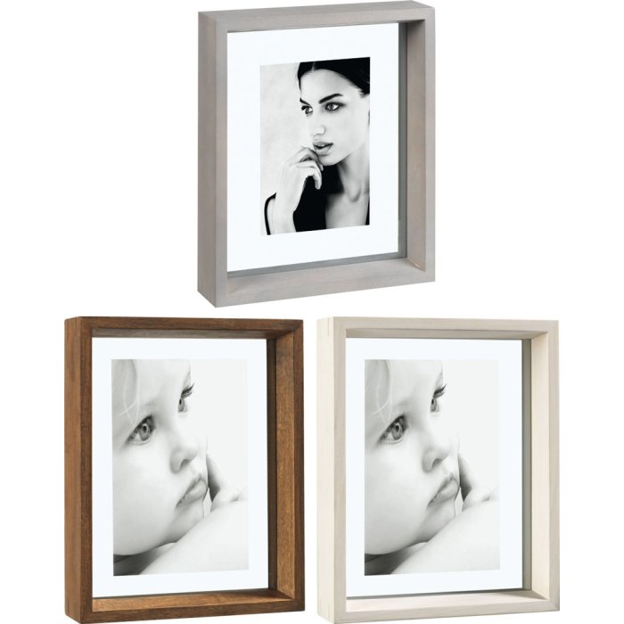 Marco de madera maciza Mascagni A756 3 colores 10x15 13x18 15x20 20x30 cm de pie