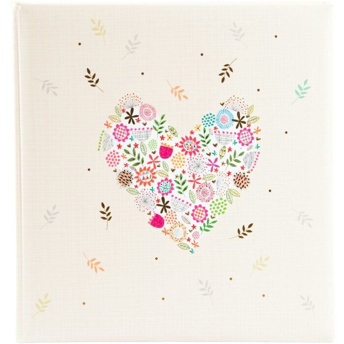 Goldbuch álbum de boda Flores en el corazón 30x31 cm 60 páginas blancas