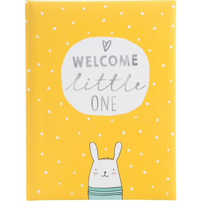 Goldbuch Diario del bebé Bienvenido pequeño amarillo 21x28 cm 44 páginas ilustradas