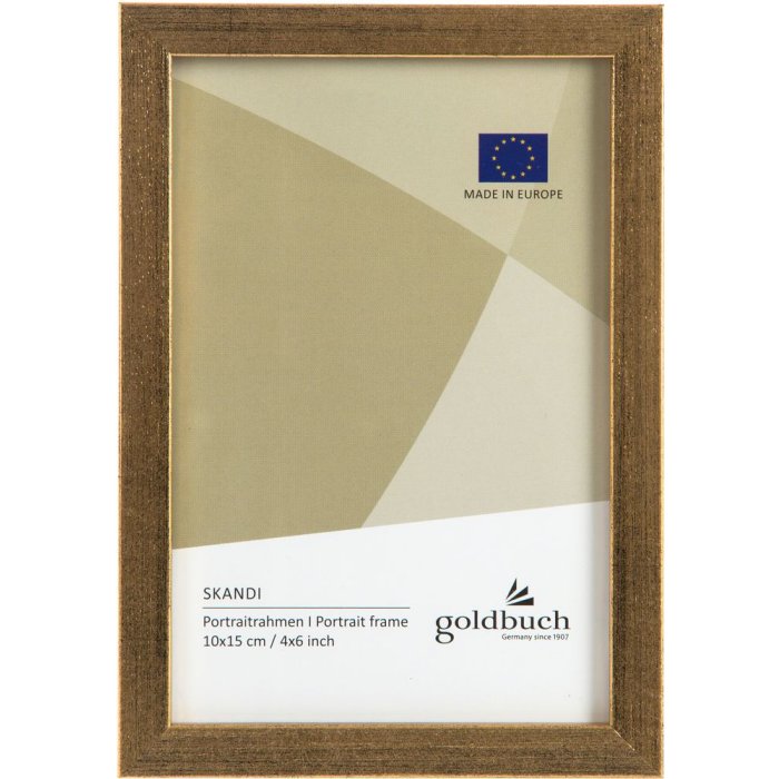 Goldbuch Marco de fotos de madera Skandi 10x15 cm oro