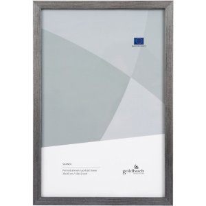 Marco de fotos de madera Skandi 20x30 cm plata