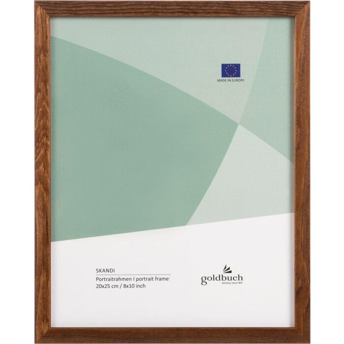 Marco de fotos de madera Goldbuch Skandi 20x25 cm marrón