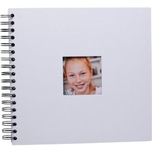 HNFD Álbum de espiral Khari blanco estriado 24x25...