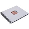 HNFD Álbum de espiral Khari blanco estriado 24x25 cm 50 páginas negras