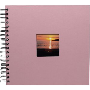 HNFD Álbum espiral Khari rosa acanalado 24x25 cm...
