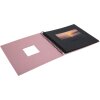 HNFD Álbum espiral Khari rosa acanalado 24x25 cm 50 páginas negras