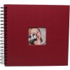 HNFD Álbum espiral Khari rosso acanalado 24x25 cm 50 páginas negras