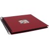 HNFD Álbum espiral Khari rosso acanalado 24x25 cm 50 páginas negras