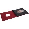 HNFD Álbum espiral Khari rosso acanalado 24x25 cm 50 páginas negras