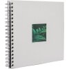 HNFD Álbum espiral Khari gris hielo estriado 24x25 cm 50 páginas negras