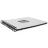HNFD Álbum espiral Khari gris hielo estriado 24x25 cm 50 páginas negras