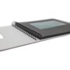 HNFD Álbum espiral Khari gris hielo estriado 24x25 cm 50 páginas negras