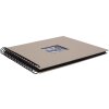 Álbum espiral Khari topo metálico negro páginas 24x25 cm