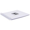HNFD Álbum de espiral Khari blanco estriado 24x25 cm 50 páginas blancas