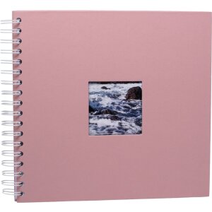 HNFD Álbum espiral Khari rosa acanalado 24x25 cm...