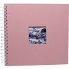 HNFD Álbum espiral Khari rosa acanalado 24x25 cm 50 páginas blancas