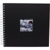 HNFD Álbum espiral Khari negro mate 24x25 cm 50 páginas blancas