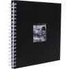 HNFD Álbum espiral Khari negro mate 24x25 cm 50 páginas blancas