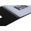 HNFD Álbum espiral Khari negro mate 24x25 cm 50 páginas blancas