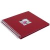 HNFD Álbum espiral Khari rosso acanalado 24x25 cm 50 páginas blancas