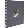 HNFD Álbum espiral Khari pizarra acanalado 24x25 cm 50 páginas blancas