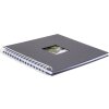 HNFD Álbum espiral Khari pizarra acanalado 24x25 cm 50 páginas blancas