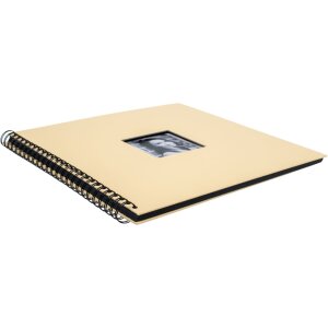 HNFD Álbum espiral Khari melón acanalado 33x33 cm 50 páginas negras