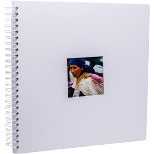 HNFD Álbum espiral Khari blanco estriado 33x33 cm...