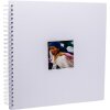 HNFD Álbum espiral Khari blanco estriado 33x33 cm 50 páginas blancas