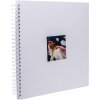 HNFD Álbum espiral Khari blanco estriado 33x33 cm 50 páginas blancas