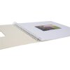 HNFD Álbum espiral Khari marfil acanalado 33x33 cm 50 páginas blancas