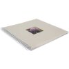 HNFD Álbum espiral Khari marfil acanalado 33x33 cm 50 páginas blancas
