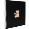 Álbum espiral Khari negro mate páginas blancas 33x33 cm