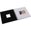 Álbum espiral Khari negro mate páginas blancas 33x33 cm