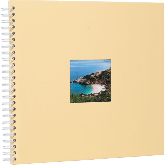 HNFD Álbum espiral Khari melón acanalado 33x33 cm 50 páginas blancas