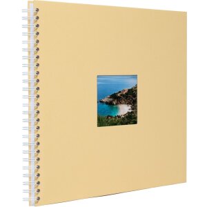 HNFD Álbum espiral Khari melón acanalado 33x33 cm 50 páginas blancas