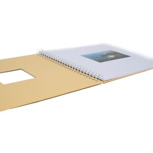 HNFD Álbum espiral Khari melón acanalado 33x33 cm 50 páginas blancas