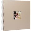HNFD Álbum espiral Khari taupe metalizado 33x33 cm 50 páginas blancas