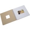 HNFD Álbum espiral Khari taupe metalizado 33x33 cm 50 páginas blancas