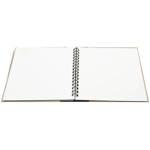 Álbum de espiral Panodia Eskis negro 23x27 cm 60 páginas blancas
