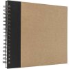 Álbum de espiral Panodia Eskis negro 23x27 cm 60 páginas blancas