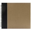 Álbum de espiral Panodia Eskis negro 23x27 cm 60 páginas blancas