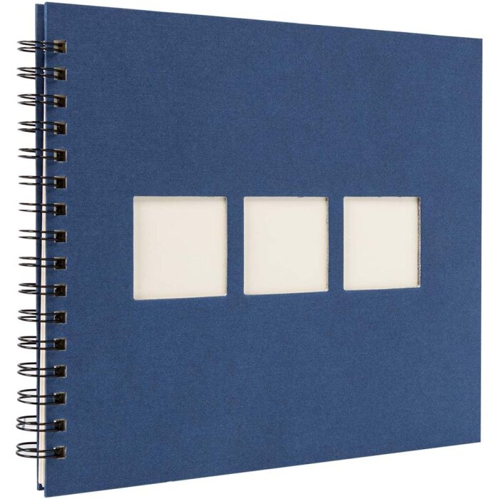 Álbum espiral Panodia Manilla azul 23x27 cm 60 páginas blancas