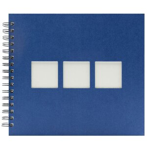Álbum espiral Panodia Manilla azul 23x27 cm 60 páginas blancas