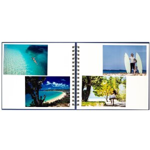 Álbum espiral Panodia Manilla azul 23x27 cm 60 páginas blancas