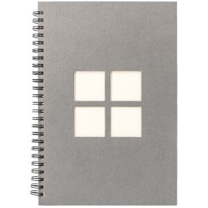 Panodia Álbum espiral Manille 34x25 cm gris 60 páginas blancas