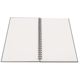 Panodia Álbum espiral Manille 34x25 cm gris 60 páginas blancas